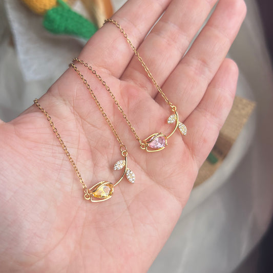 Collar Tulipan de cristal