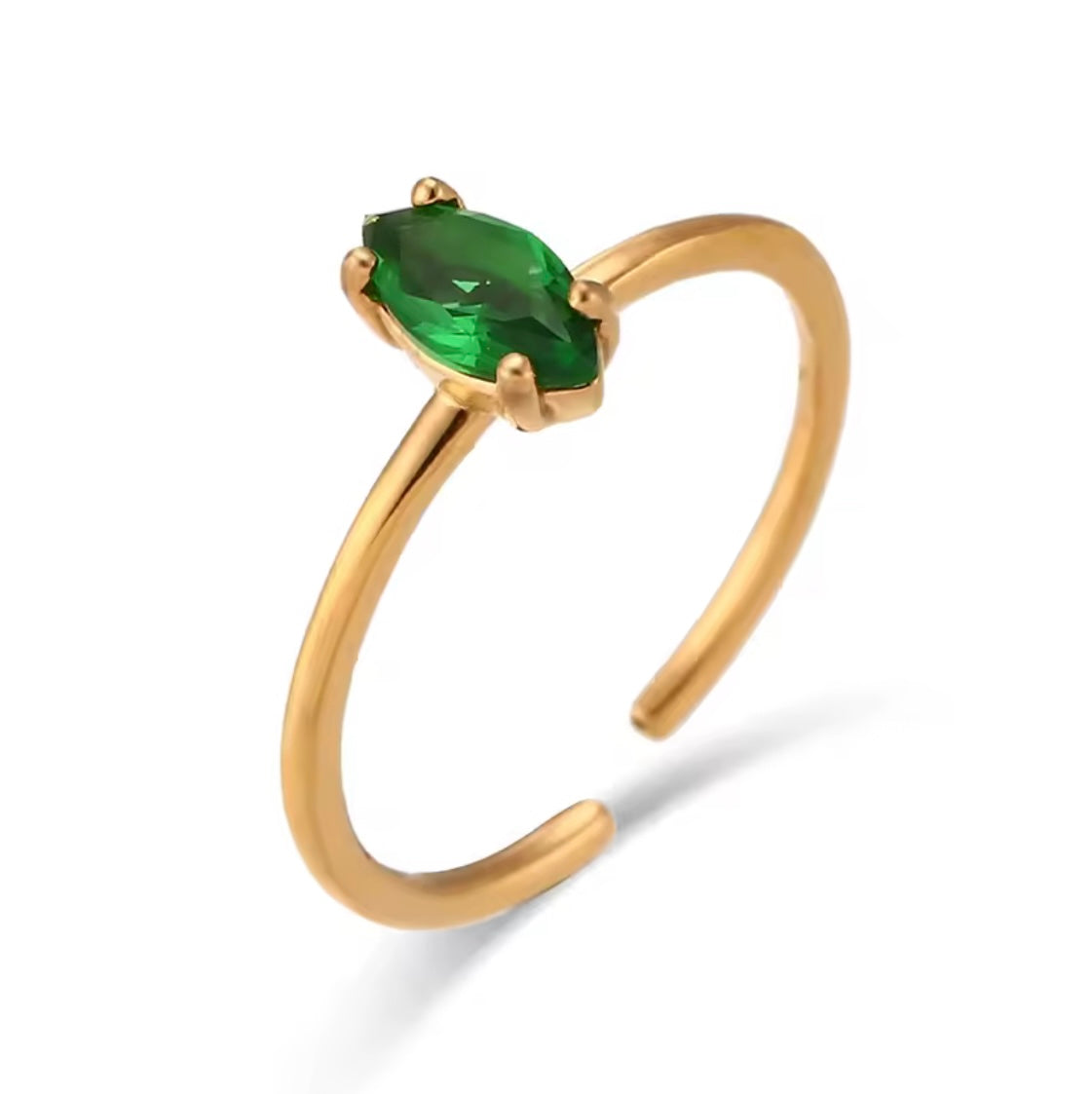 Anillo mi promesa de esmeraldas/ anillo con piedra verde