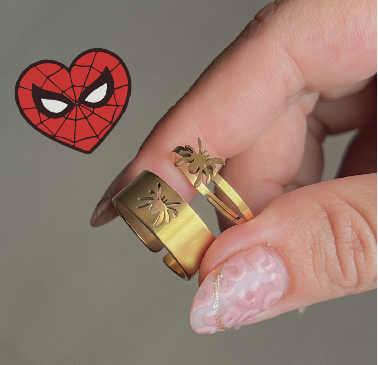Anillos de promesa Spiderman