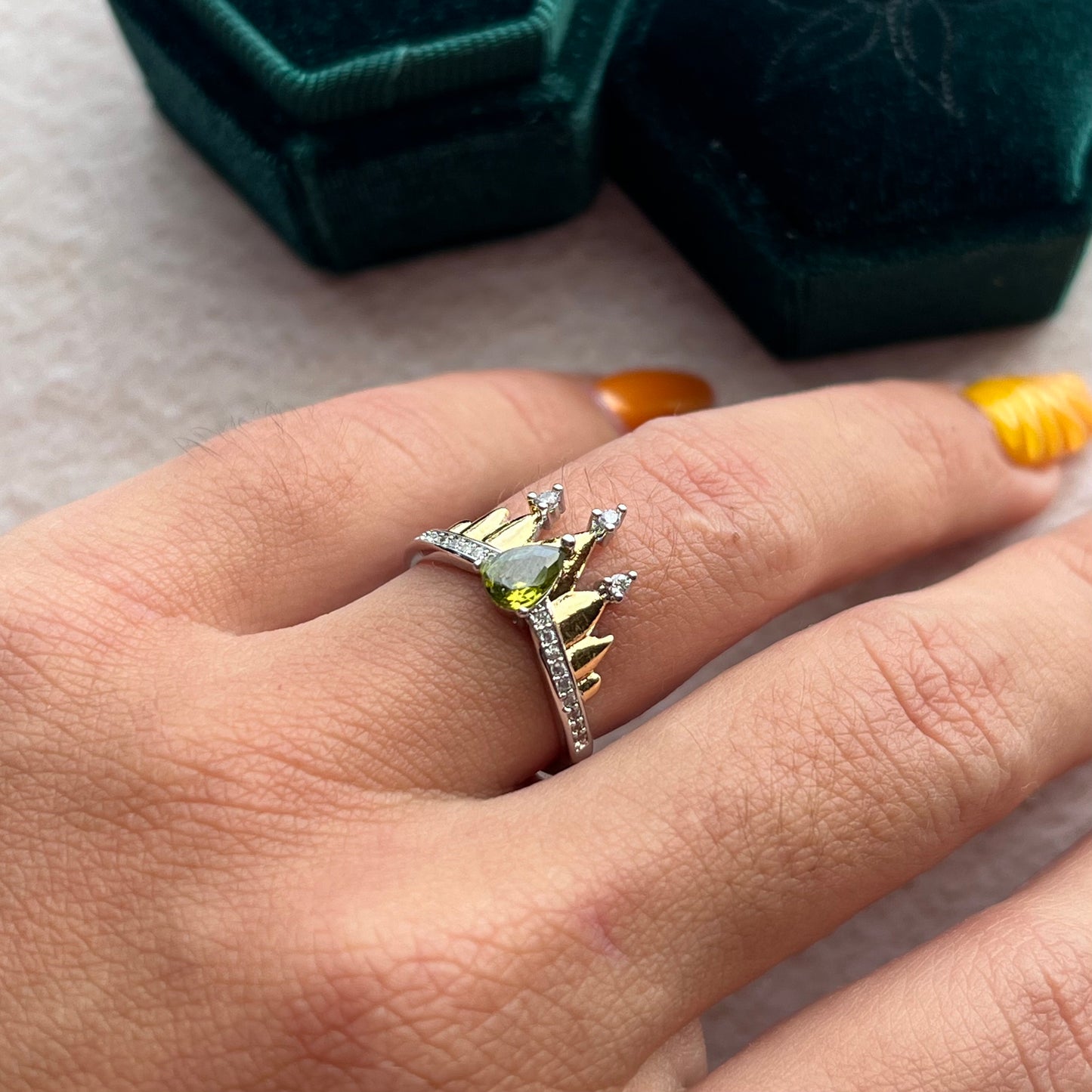 Anillo de corona/ Princesa Tiana /Evangeline