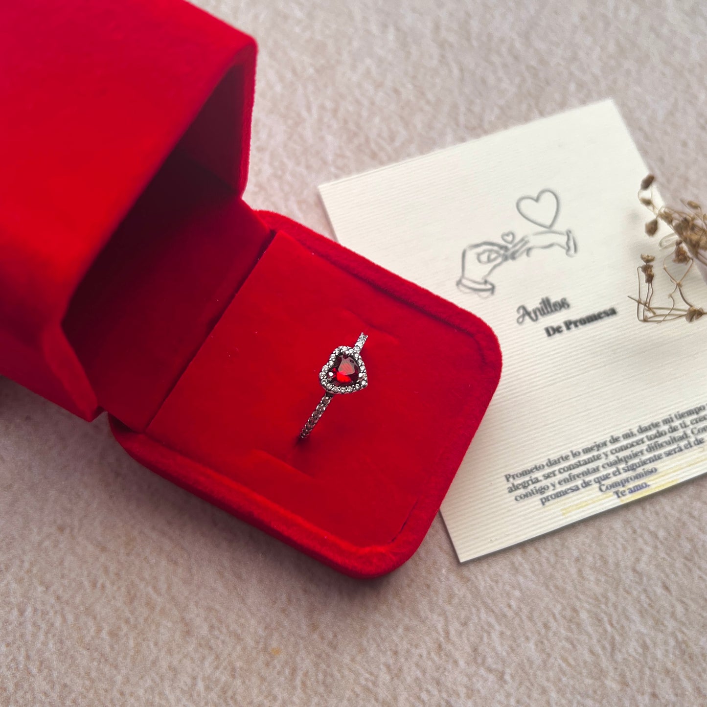 Anillo de promesa amor eterno
