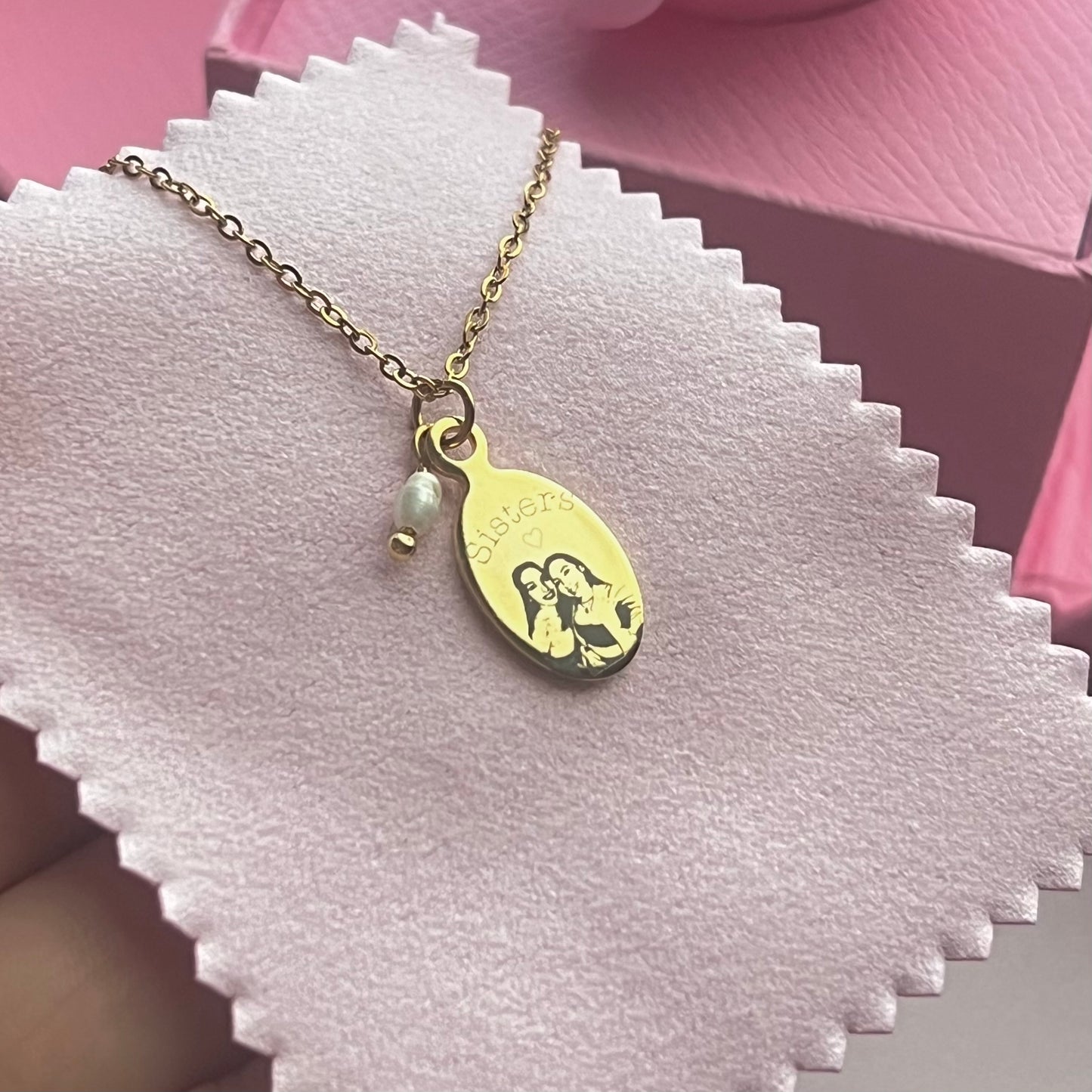 Collar personalizado con foto y frase
