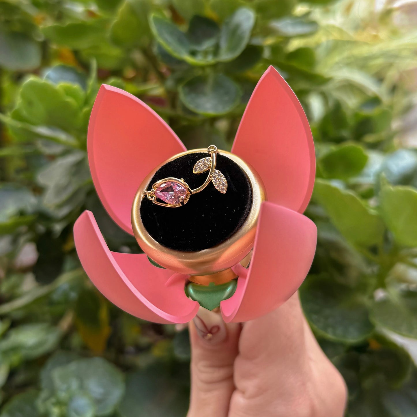 Cofre de tulipán más pulsera