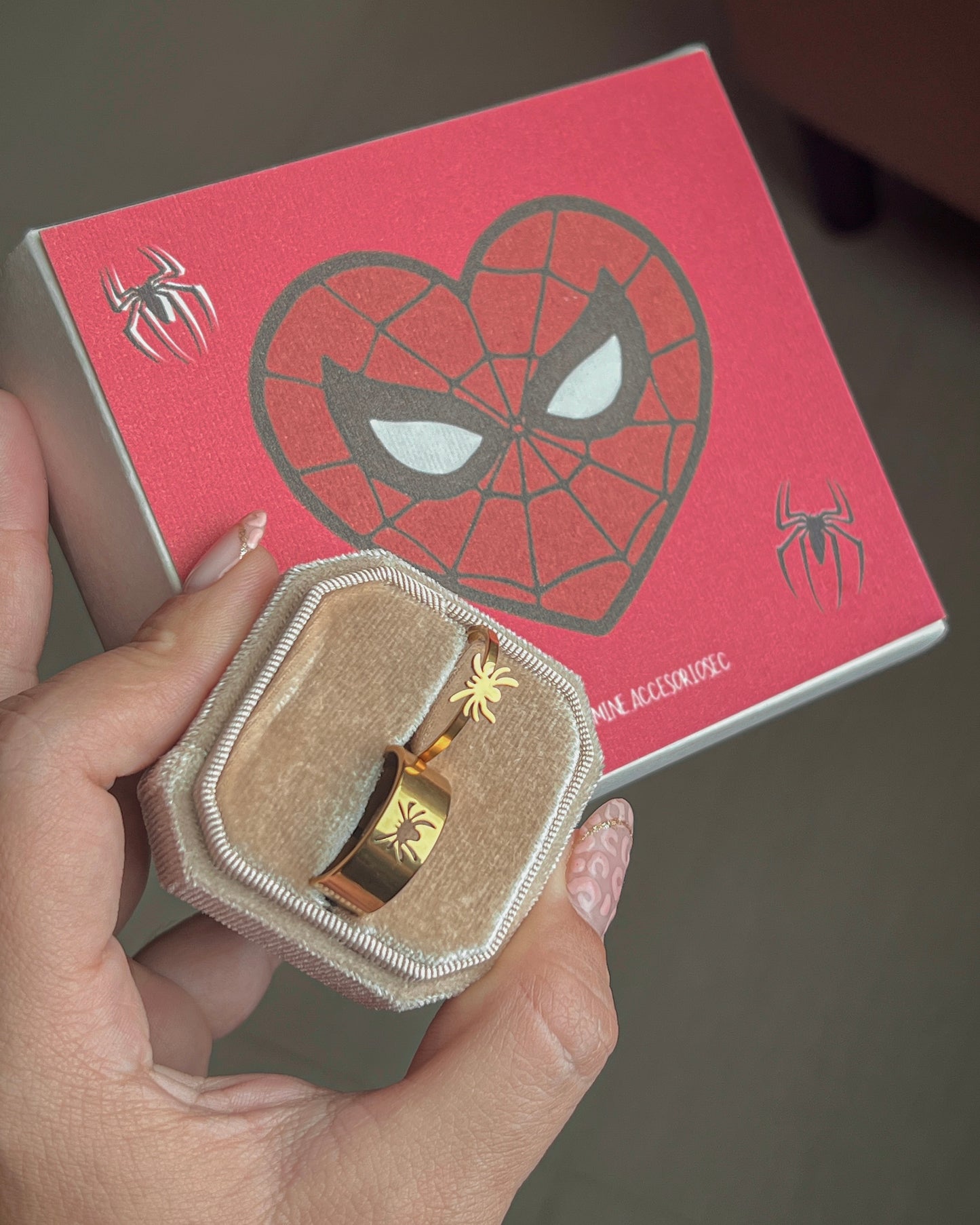 Anillos de promesa Spiderman