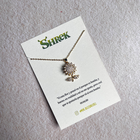 Collar de girasol corto para la ansiedad