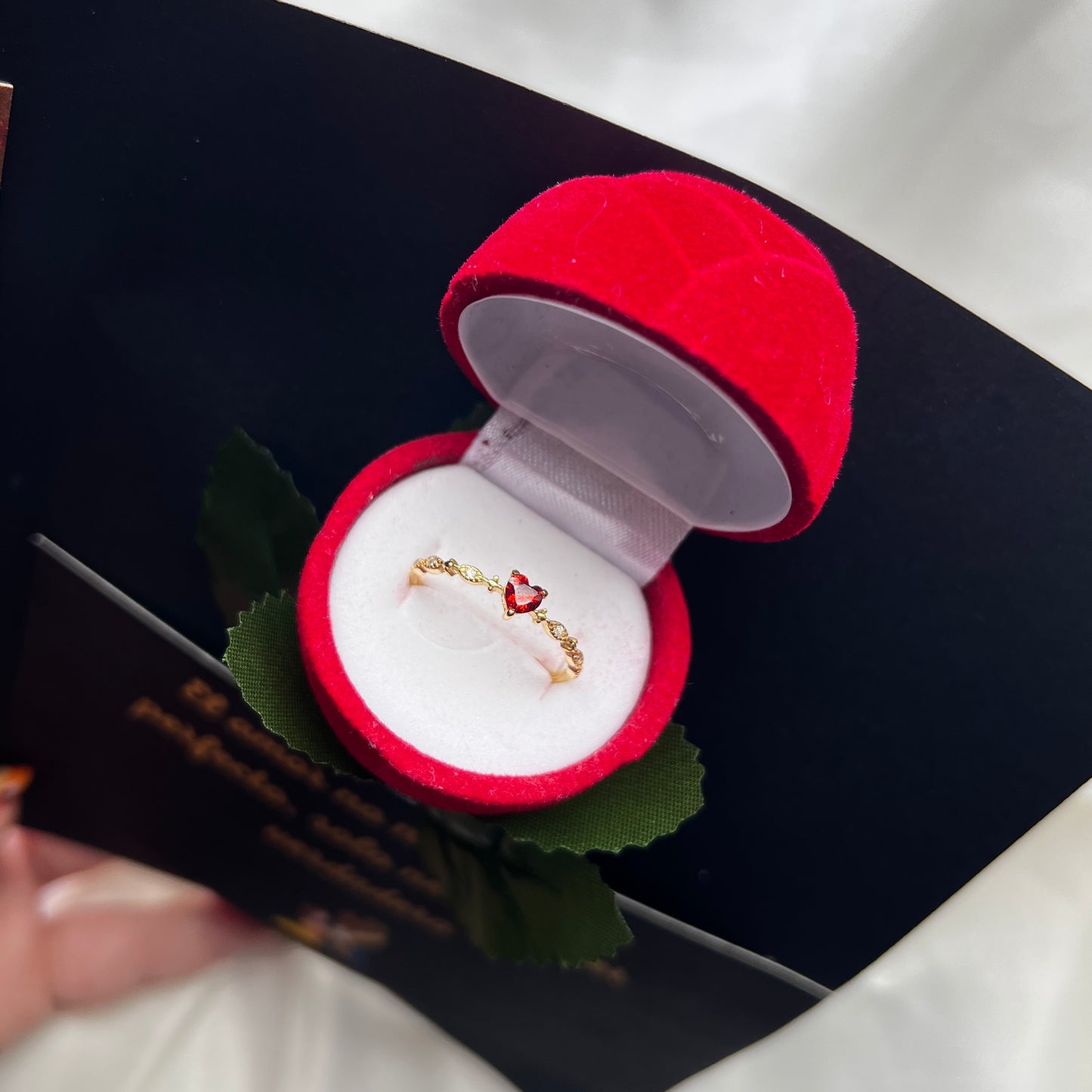 Anillo promesa bella y la bestia