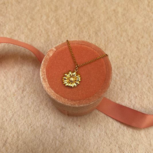 Collar de flor girasol