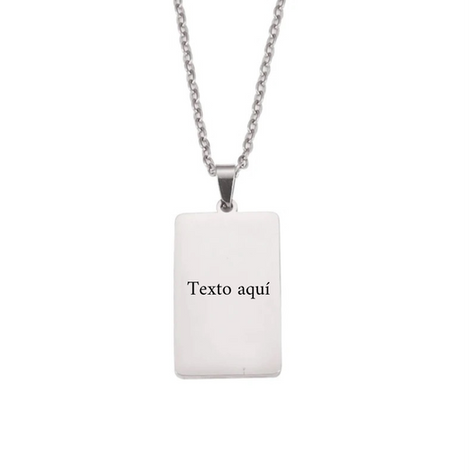 Collar rectangular personalizado