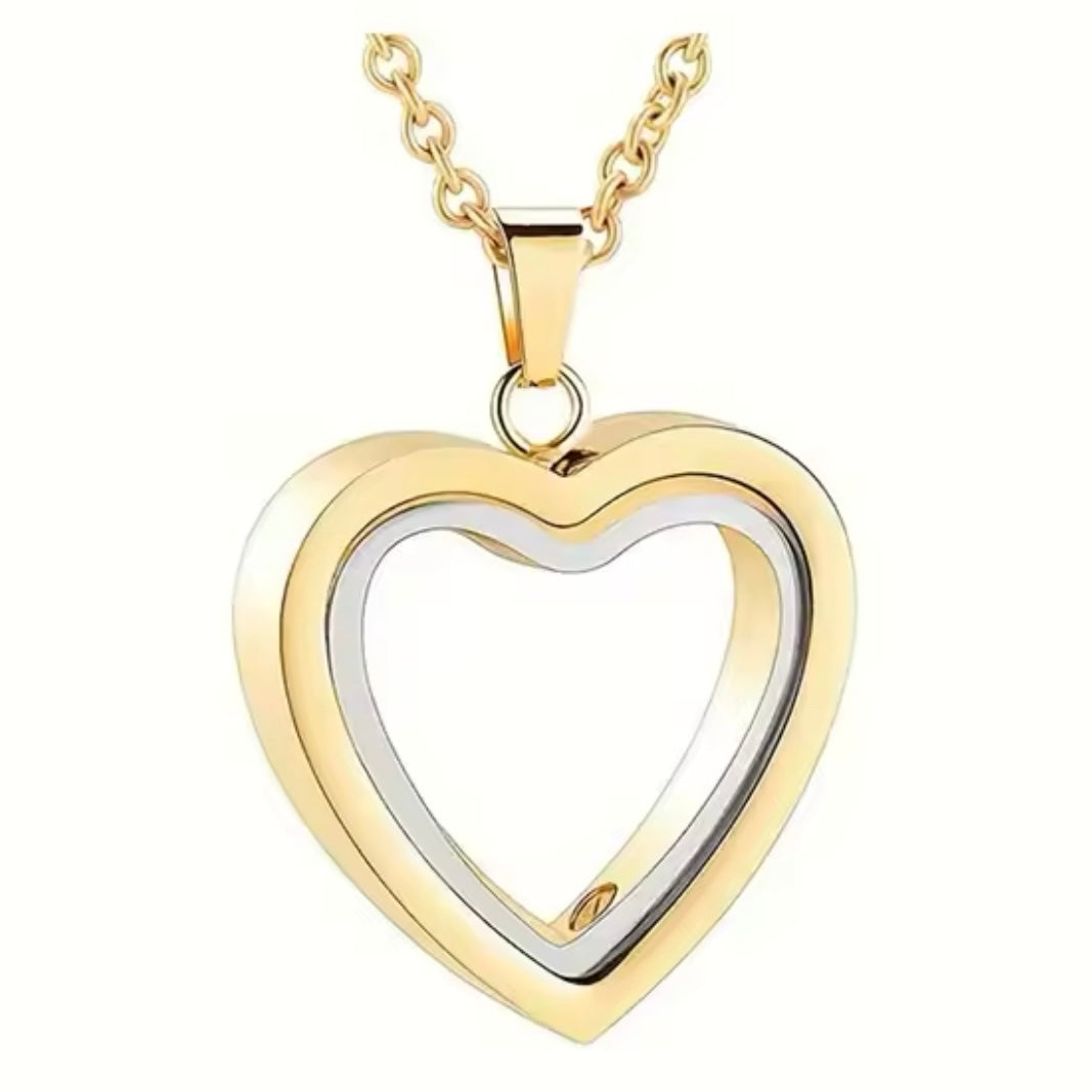 Collar de cenizas en forma de corazón
