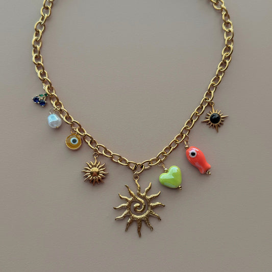 Collar Sol colorido