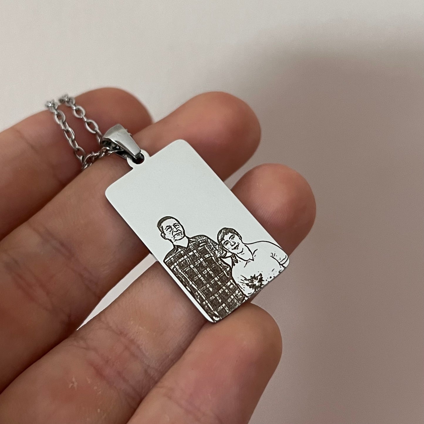 Collar rectangular personalizado