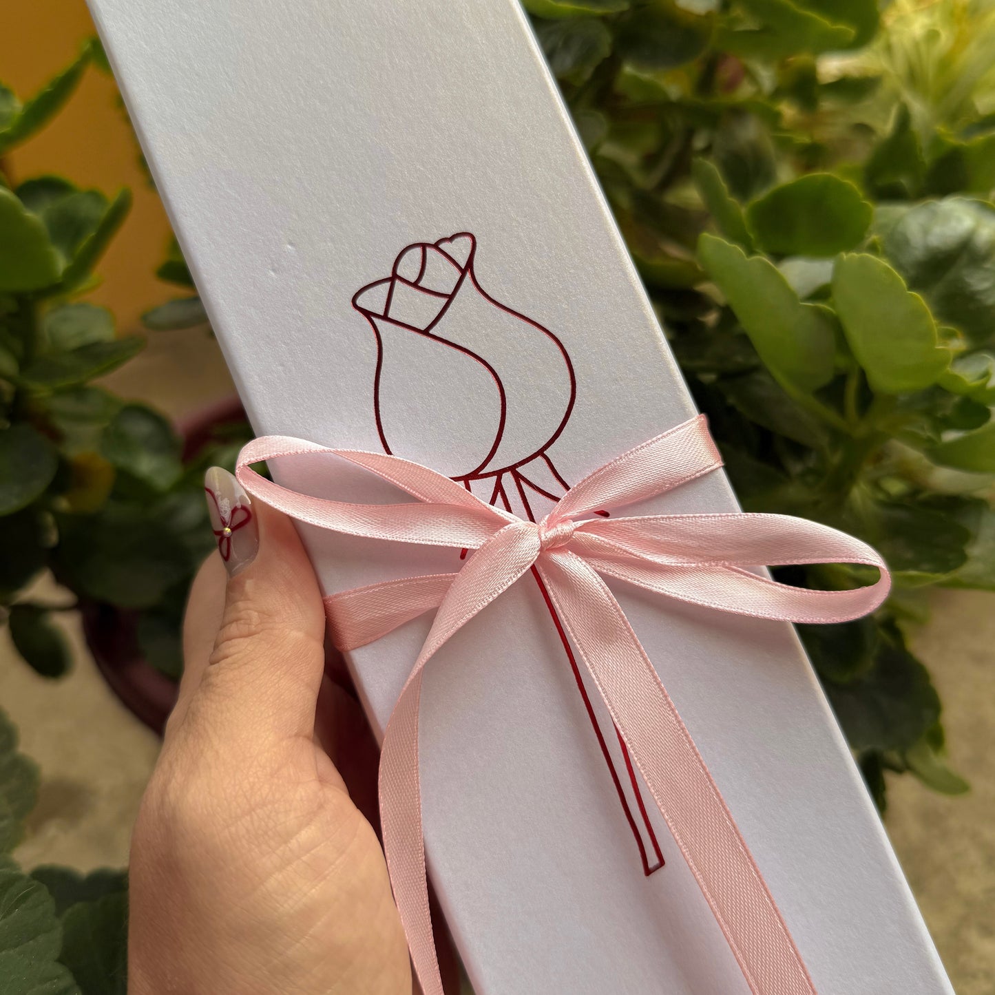 Cofre de tulipán más pulsera