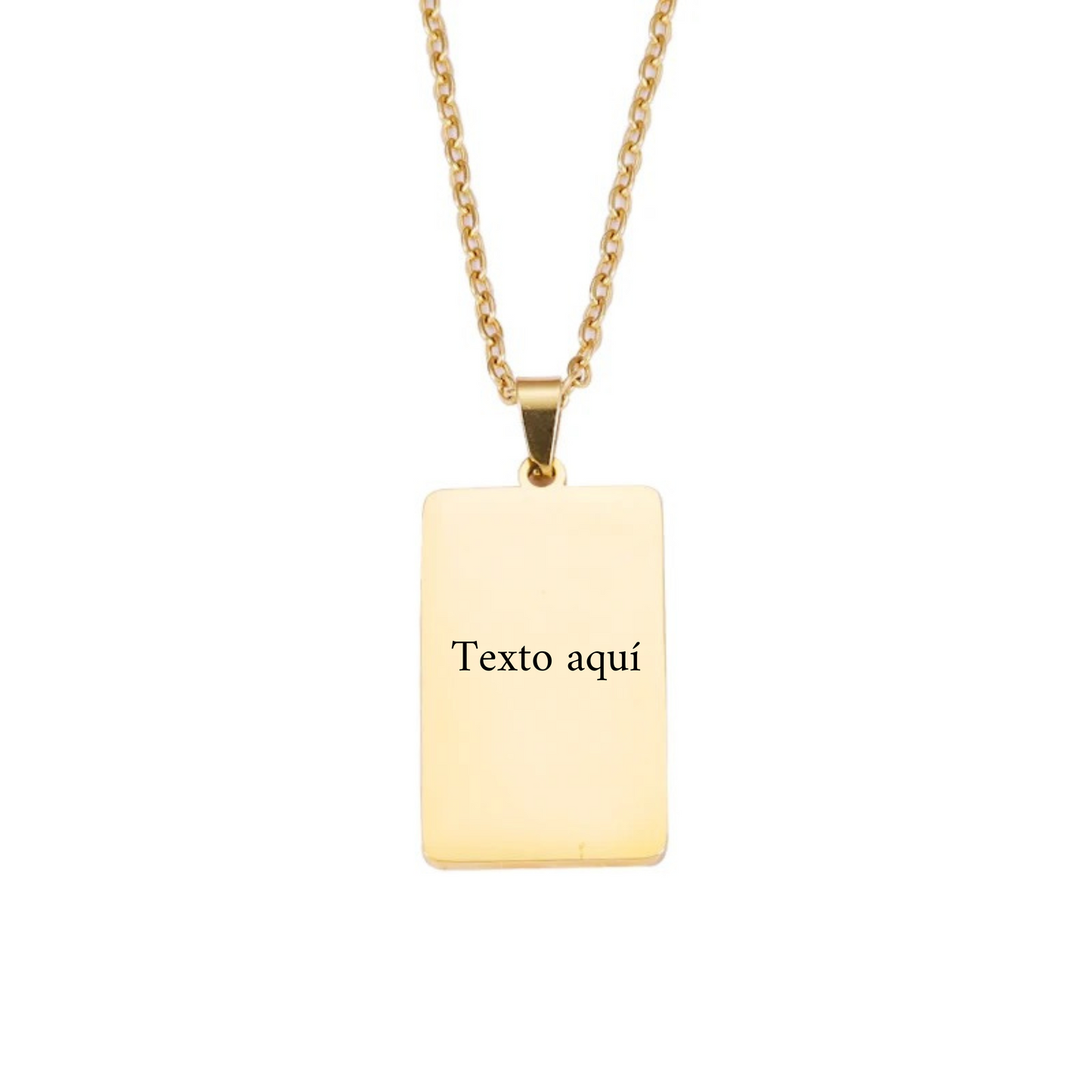 Collar rectangular personalizado