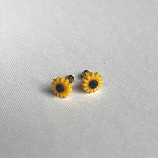 Aretes ortopédicos de girasol