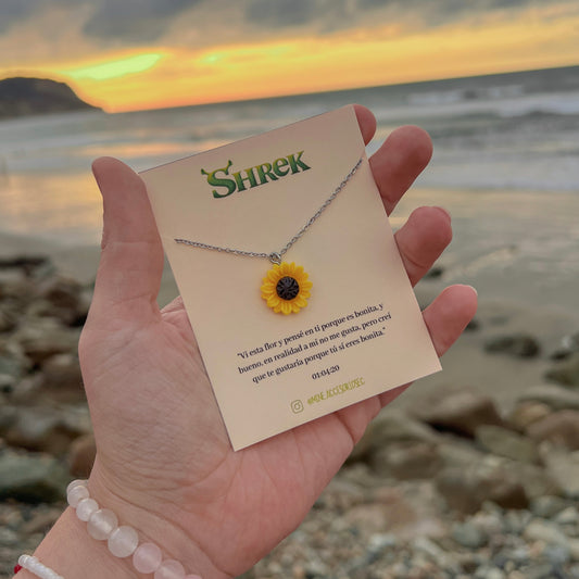 Collar de girasol amarillo